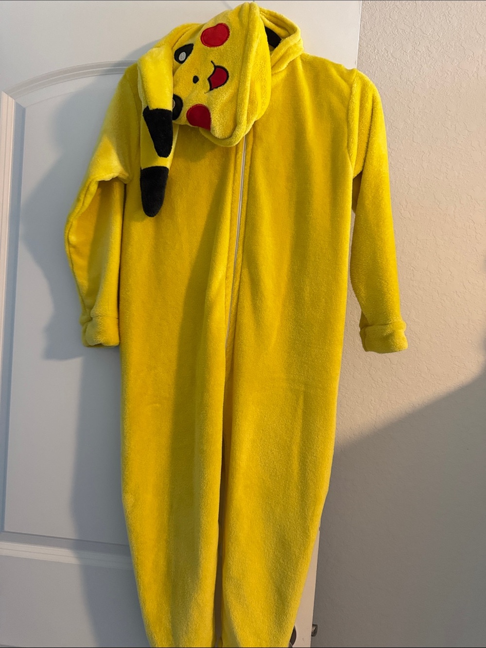 Yellow Kids Plush Character Hooded Pajamas